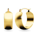 Posh Gold Titanium Hoop Earrings - Brilliant Co