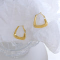 Kendra Gold Titanium Hoop Earrings - Brilliant Co