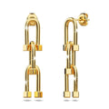 Bullion Gold Urban U-Link Hardwear Earrings in Gold