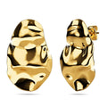 Textured Stud Earrings in Gold - Brilliant Co