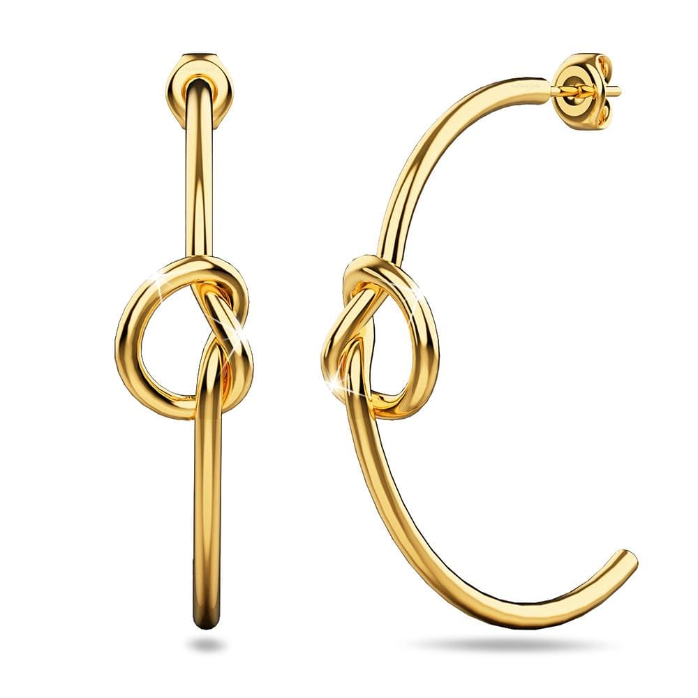 Love Knot Earrings in Gold - Brilliant Co