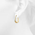Photon Alyssa Hoop Gold Layered Earrings - Brilliant Co
