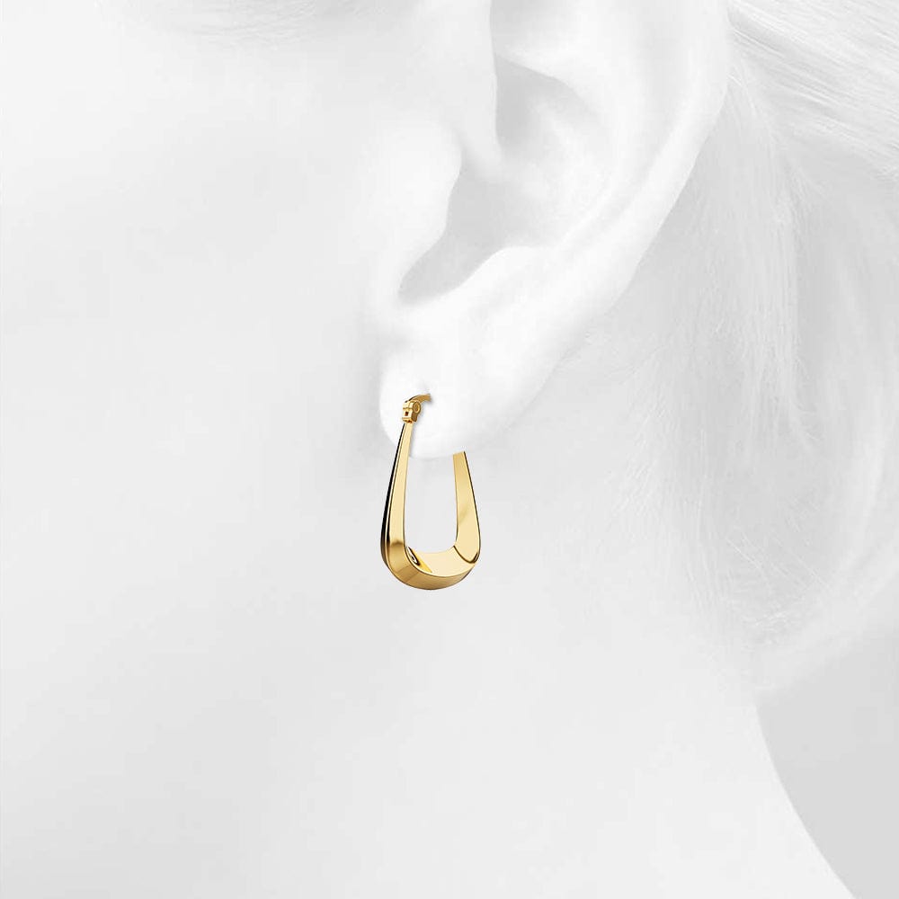 Photon Alyssa Hoop Gold Layered Earrings - Brilliant Co