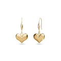 Loyal Heart Dangle Gold Layered Earrings