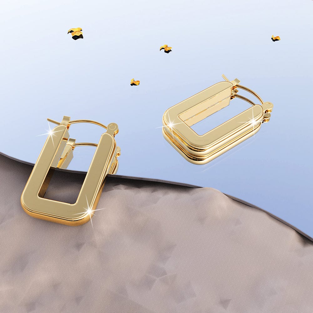 Lola Hoop Gold Layered Earrings - Brilliant Co