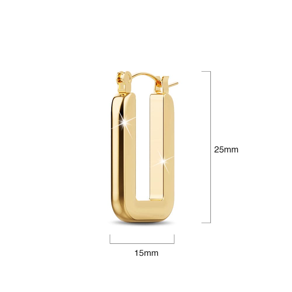 Lola Hoop Gold Layered Earrings - Brilliant Co