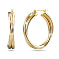 Subtle Hoop Gold Layered Earrings - Brilliant Co