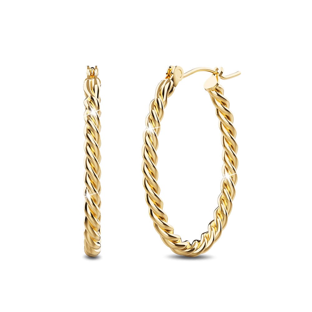Mellenum Hoop Gold Layered Earrings - Brilliant Co
