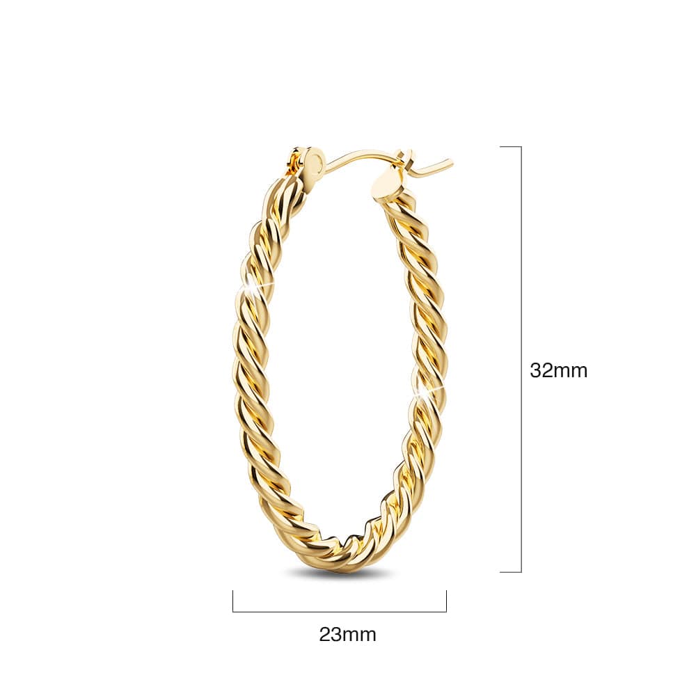 Mellenum Hoop Gold Layered Earrings - Brilliant Co
