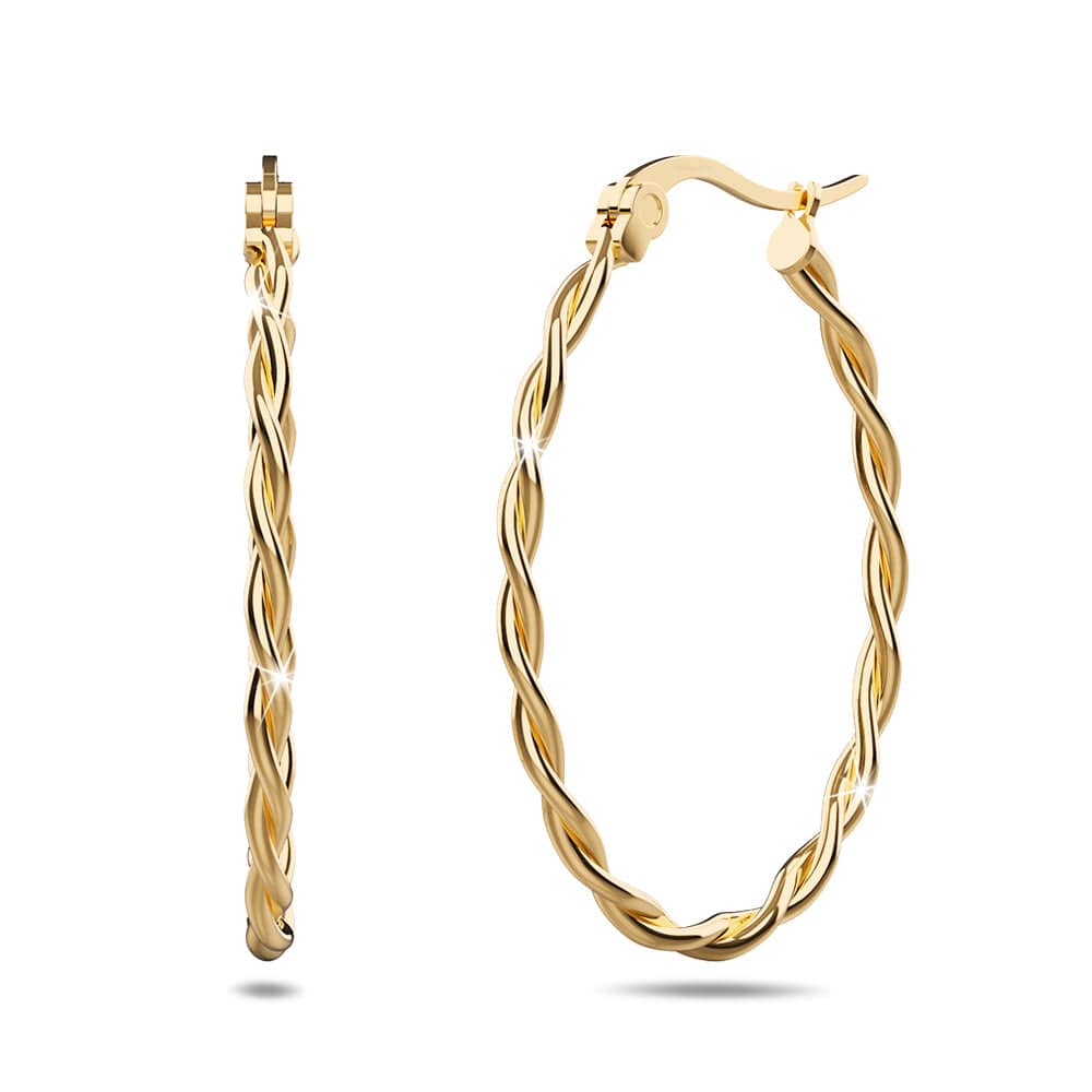 Fairy Dust Hoop Gold Layered Earrings - Brilliant Co