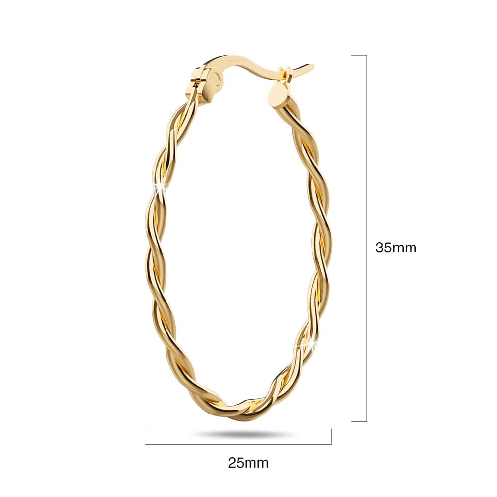 Fairy Dust Hoop Gold Layered Earrings - Brilliant Co