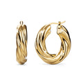 Celia Rope Twisted Hoop Earrings