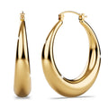 Csilla Gold Dome Hoop Earrings