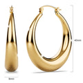 Csilla Gold Dome Hoop Earrings