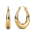 Csilla Gold Dome Hoop Earrings