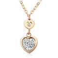 Heart Over Heart Necklace - Brilliant Co