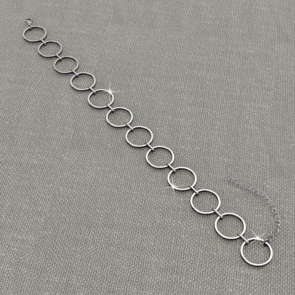 Open Circle Choker Necklace - Brilliant Co