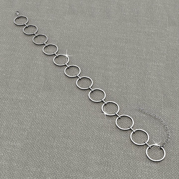 Open Circle Choker Necklace - Brilliant Co