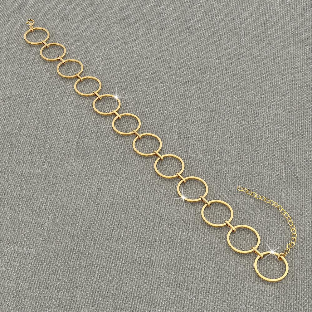 Open Circle Choker Necklace - Brilliant Co