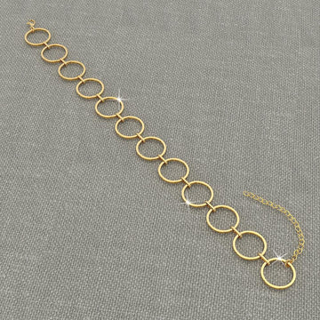 Open Circle Choker Necklace - Brilliant Co