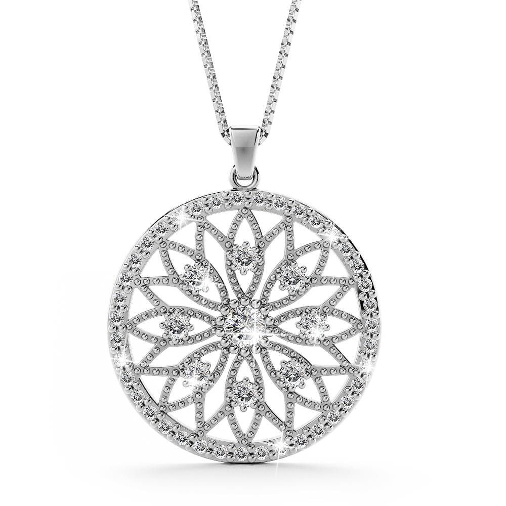 Flower of Life Intricate Pendant Necklace - Brilliant Co