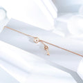 Flower pattern key & lock in Rose Gold Layered Steel Jewellery - Brilliant Co