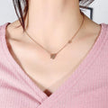 Paper plane Necklace in Rose Gold Layered Steel Jewellery - Brilliant Co