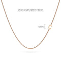 Bold Alphabet Letter Initial Charm Necklace in Rose Gold Tone - 12