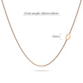Bold Alphabet Letter Initial Charm Necklace in Rose Gold Tone - 60