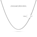 Bold Alphabet Letter Initial Charm Necklace in White Gold Tone - 100