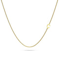 Bold Alphabet Letter Initial Charm Necklace in Gold Tone - 10