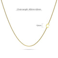 Bold Alphabet Letter Initial Charm Necklace in Gold Tone - 12