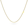 Bold Alphabet Letter Initial Charm Necklace in Gold Tone - 22