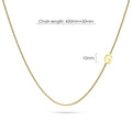 Bold Alphabet Letter Initial Charm Necklace in Gold Tone - 28