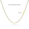 Bold Alphabet Letter Initial Charm Necklace in Gold Tone - 44