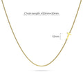 Bold Alphabet Letter Initial Charm Necklace in Gold Tone - 80