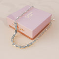 Lovelock U Link Chain Necklace White Gold Titanium - Brilliant Co