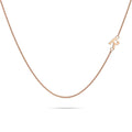 Sparkling Alphabet Initials Titanium Steel Necklace in Rose Gold - 70