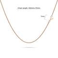 Sparkling Alphabet Initials Titanium Steel Necklace in Rose Gold - 100