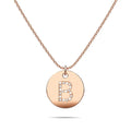 Initials Fabulous Alphabet Letter Necklace Rose Gold Layered Steel Jewellery - 6