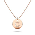 Initials Fabulous Alphabet Letter Necklace Rose Gold Layered Steel Jewellery - 10