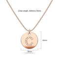 Initials Fabulous Alphabet Letter Necklace Rose Gold Layered Steel Jewellery - 12
