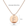 Initials Fabulous Alphabet Letter Necklace Rose Gold Layered Steel Jewellery - 24