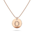 Initials Fabulous Alphabet Letter Necklace Rose Gold Layered Steel Jewellery - 58