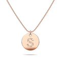 Initials Fabulous Alphabet Letter Necklace Rose Gold Layered Steel Jewellery - 74