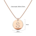 Initials Fabulous Alphabet Letter Necklace Rose Gold Layered Steel Jewellery - 76