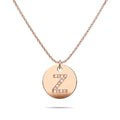 Initials Fabulous Alphabet Letter Necklace Rose Gold Layered Steel Jewellery - 102