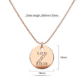 Initials Fabulous Alphabet Letter Necklace Rose Gold Layered Steel Jewellery - 104