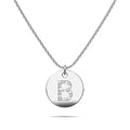 Initials Fabulous Alphabet Letter Necklace White Gold Layered Steel Jewellery - 6