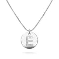 Initials Fabulous Alphabet Letter Necklace White Gold Layered Steel Jewellery - 18